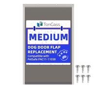 TonGass PAC11-11038 Medium Dog Door Flap Replacement | 8"x12.44" Pet Door Replacement Flap with Magnetic Closure for PetSafe Freedom Dog & Cat Door, Weather-Proof & Warp-Resistant