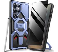 Tongate Magnetic for Samsung Galaxy S25 Ultra Case with Ring Stand, [Compatible with MagSafe][Camera Cover Kickstand] Drop Shockproof Rugged Phone Case for S25 Ultra with Screen Protector 2025, Blue