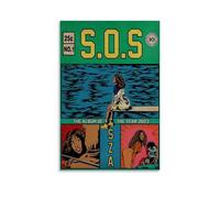 Tongbuhu Sza Poster Comics Vintage Collage Music Posters for Room Aesthetic Canvas Wall Art Bedroom Decor24x36inch(60x90cm)