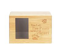Tongdejing Pet Urn Cremation Box, with Picture Photo Frame, Wood Casket for Dogs or Cats Ashes, Pet Cremation Urns Wooden Pet Memorial Keepsake Cat or Dog Memory Box(Type A/B)