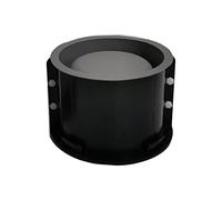 Tongdejing Silicone Planter Mold, Round Concrete Flower Pot Silicone Mold, DIY Pots Cement Molds for Planter Plants Concrete Moulds Pot Mould, Home Decor Garden Decorations(Gray Black)