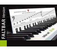 TonGenau® Keyboard Stencil Foldable 2 mm - Learning Piano Made Easy - Recommended by Piano Teachers - Learning Piano for Children, Beginners and Adults