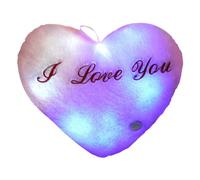 tongfeng Light Up Pillow - Cute Heart Throw Pillow LED Lighted,14.17in Soft and Huggable Plushie, Home Decoration Plush Night Light, Valentines Day Plush Pillows for Sofa Chair Bed