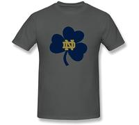 TONGHUO Notre Dame Fighting Irish T Shirt Grey Grey L