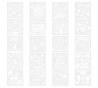 TONGIHS 20 Pcs Christmas Stencils, Merry Christmas Templates, Xmas Stencils for Crafts, for Window Decorations, Door Ornaments, Xmas Tags, Greeting Card Crafting