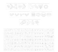 TONGIHS 40 Pcs Long Thin Strips Stencils, DIY Drawing Template, Painting Templates, for Fabric Embellishments, Door Ornaments, Painted Artworks,wall Art, Greeting Card Crafting(5 Styles)