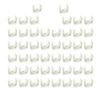 TONGIHS 48 pcs Water Pipe Clamps, U-Pipe Strap Clamps, Universal Single Pipe Clip, for securing Stainless Steel Pipes, Plastic Pipes, Rubber Hoses, Gas Pipe