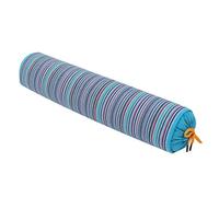 Tongliang Neck Roll Pillow Cylinder Neck Pillow Buckwheat Husk Cervical Support Pillow Bed Bolster Head Cushion Blue 40 * 9cm