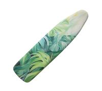Tongluoye Tropical Palm Tree Leaves Ironing Board Cover and Pad 15 x 54 Heavy Duty Iron Board Covers Standard Size Padding Decorative Covers for Most Iron Boards Ironing Pad Cover Green