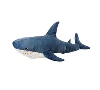 TONGMAN 100cm Giant SharkStuffed Animal,Soft SharkCushion Pillow SharkPlush Pillows,Chubby Stuffed SharkToy Kid's Room Décor Boys and Girls Room Decoration Bedtime Gift (100CM)