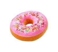 TONGMAN 40CM Donut Throw Pillow - 3D Funny Food Shaped Cushion, Ultra Soft Plush for Sofa, Chair, Floor & Couch Decor | Decorative Comfy Seat Pad Pillow (pink)