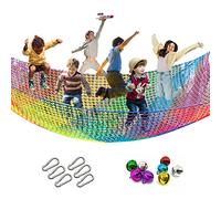 Tongmo Double Layer Safety Net for Playground, 1.8 x 2.8 m, Kids Climbing Net, Suitable for Tree House, Monkey Bar Climbing etc.