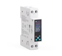 TONGOU Auto Reset WiFi Smart Switch Din Rail, 1-50A Adjustable Range via Tuya/Smart Life, Energy Monitoring with Data Export, Multi-protection & Multi-timer, Works with Alexa & Google Assistant