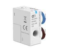 TONGOU Single-phase Circuit Breaker WiFi Smart Accessories, Smart Electric Meter Electricity Monitoring, with CT, Imax 50A, Tuya/Smart Life App - View Electricity Usage Data or Export (Double-line)
