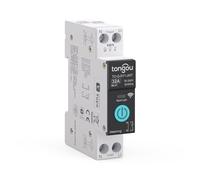 TONGOU Smart Switch, Wifi Switch 32A, Adjustable Current, Home Smart Devices, Smart Life/Tuya App Connect, Support Alexa and Google Assistant, Din Rail