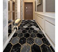 TONGQU Carpet Runner for Hallway Hall, Non Slip Kitchen Runner Rug Modern Geometry Pattern Long Washable Indoor Runners Rug for Hallway Corridor Living Room Bedroom,60x900CM