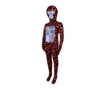 TONGQUD Boys' Costume Gorilla Tag Boys Jumpsuit Full Body Monkey Role Play Long Sleeve Playsuit for Kids 3D Cosplay Mask (Red, 11-12 Years)