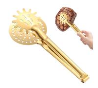 Tongs Strainer, Steak Tongs, Stainless Steel Strainer for Fried Food, Multifunctional Oil Frying Filter Clip, Robust Strainer for Fried Foods for Home Cooking in the Restaurant Kitchen