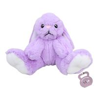 TONGSONG Lavender Purple Weighted Stuffed Bunny - 1.3lb Heatable Plush Rabbit with Microwavable Natural Stone, 10 Inch, Cozy Big Feet Bunny Stuffed Animal for Kids & Adults