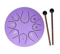 Tongue 8 Tones Percussion Instruments Music Book 6In Wangyou for Steel Tongue Sekong Sanskrit Tongue Set Musical Wind Sculptures (Purple)