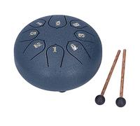 Tongue 8 Tones Percussion Instruments Music Book 6In Wangyou for Steel Tongue Sekong Sanskrit Tongue Set Musical Wind Sculptures (Navy Blue)