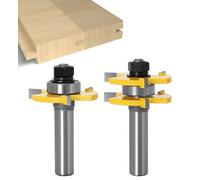 Tongue and Groove Set - APLUS Router Bit Set [ 2 Pcs ] - Woodworking Milling