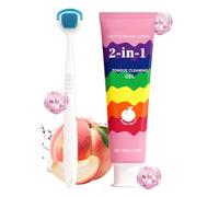 Tongue Cleaner Gel - Hygiene Scraper Kit, Breath Eliminator, Gum Care & Repair Formula, Easy-Use Cleaning System, Advanced Breath Freshening, Care for Travel, Adults