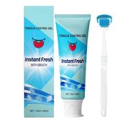 Tongue Cleaner - Mild Mouth Care Kit with Brush - Tongue Scraper Gel | for Workplace Morning Evening Routine Business Trip