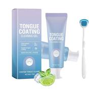 Tongue Cleaning Gel Bundle with Brush,2025 New Tongue Cleaning Gel Set, Tongues Coating Cleaning Gels,Tongue Cleaner Kit,Mint Fresh Formula for Fresh Breath, Easy to Use (3 Pcs)
