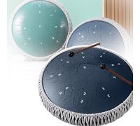 Tongue Drum(12/14 Inches 17/19 Notes),with Hand Pan Drum+sheet Music,carbon Steel+Two-tone Shrapnel,C Major Musical Instruments for Adults,Do Not Fade,Precise Tuning,14 inch,B
