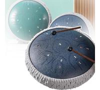 Tongue Drum(12/14 Inches 17/19 Notes),with Hand Pan Drum+sheet Music,carbon Steel+Two-tone Shrapnel,C Major Musical Instruments for Adults,Do Not Fade,Precise Tuning,12 inch,B
