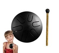 Tongue Drum | 3 Inch 6 Note Steel Tongue Drum | Hand Rain Drum | Drum Percussion, Sound Healing Instruments for Music Lessons, Entertainment, Meditation, Yoga, Zen Gifts