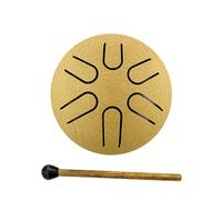 Tongue Drum | 3 Inch 6 Notes Steel Tongue Drum | Rain Drum for Outside | Hand Rain Drum | Drum Percussion, Sound Healing Instruments for Musical Education Entertainment Meditation Yoga Zen