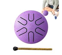 Tongue Drum - 6 Note Steel Tongue Drum Musical Instrument | 3 Inch Steel Drum for Meditation, Music Education, Entertainment, Kids, Adults, Families, P