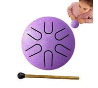 Tongue Drum, Kids' Steel Drum - 6 Note Hand Pan Drum | 3 Inch Tongue Drum, Hand Rain Drum Percussion Instrument for Zen, Yoga, Camping, Physical and Mental Relaxation