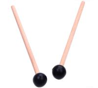 Tongue Drum Mallets 14.5cm Rubber Head Wenge Handle for Steel Drums Quiet Practice Kids Musical Education Set of 2