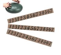 Tongue Drum Note Stickers - PVC 11.8x1.4cm | 3 Pack Musical Instrument Decals | Large Font Replacement Labels For Easy Identification Learning Practice For Beginners Handpan Drum Music Use