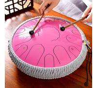 Tongue Drum Percussion Instrument, D Key & Rust-Proof Design with Drumsticks and Finger Cots, Ideal for Meditation, Entertainment, and Mind Healing