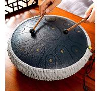 Tongue Drum Percussion Instrument, D Key & Rust-Proof Design with Drumsticks and Finger Cots, Ideal for Meditation, Entertainment, and Mind Healing