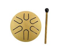 Tongue Drum - Steel Rain Drum | 6 Notes Chakra Tank Drum | 3 Inches Hand Pan Meditation Drum Instruments, Worry Drum for Kids, Zen, Musical Education, Yoga, Camping, Adults, Beginners