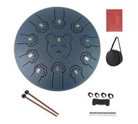 Tongue Drum Thickened Metal Rain Drum Comes with Drum Kit, Scale Stickers steel drum the Ethereal Sound is Suitable for Music Lovers(Cyan)