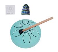 Tongue Drums for Adults, Steel Tongue Drum - A-Key Tank Drum, 6 Notes 3 Inch Meditation Drum, Handpan Percussion Instrument with Beaters, Music Book for Yoga, Concerts, Music Lessons, Beginners