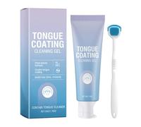 Tongue Gel - Adults Tongue Scraper Gel Cleaner Set - Repair Paste Ergonomic Care Kit for Sensitivity Gum Teeth Breath Daily Travel Home