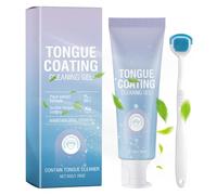 Tongue Gel Cleaner, Mouth Care Kit, 5.35x1.8in Adults Hygiene, Ergonomic Scraper Design, Sensitivity Repair Paste for Teeth, Gums, Breath, Daily Use, Travel, Home Care