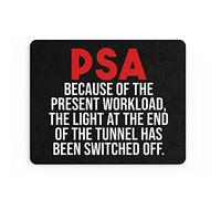 Tongue in Peach Funny Mouse Mat Office Work Mousepad Desk Accessories Computers Colleague Coworker Public Service Announcement Joke Banter l MM313