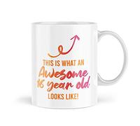 Tongue in Peach Funny Mug - This is What an Awesome 16 Year Old Looks Like - for Her for Him Birthday Milestone Green - MBH360