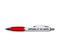 Tongue in Peach Funny Novelty Push Pen Gift - Ballpoint Pens - Employee of the Month - Funny Office Gift - Funny Joke Stationary - RED - PP158