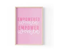 Tongue in Peach Funny Quote Print | Home Prints | Empowered Women Empower Women | Feminist Wall Art Girl Power Office A4 A3 A5 *FRAME NOT INCLUDED* - A5 - PBH101
