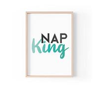 Tongue in Peach Funny Quote Print | Home Prints | Nap King | Aesthetic Wall Art Bedroom Son Teenager Birthday | A4 A3 A5 *FRAME NOT INCLUDED* - PBH118
