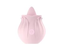 Tongue Lick Rose Vibrator (Pink)